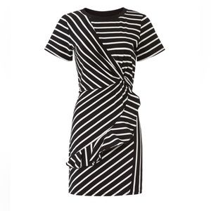 Parker “Calvin Dress” black and white striped XL